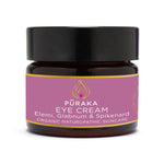 Pūraka Eye Cream with Elemi, Glabnum and Spikenard in amber glass jar, 30ml, organic naturopathic skincare